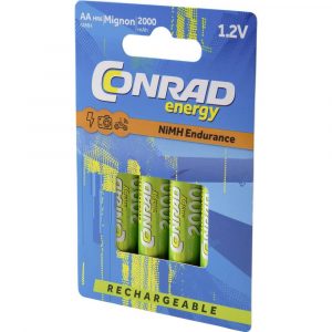 Conrad energy Endurance HR06 Oplaadbare AA batterij (penlite) NiMH 2000 mAh 1.2 V 4 stuk(s)
